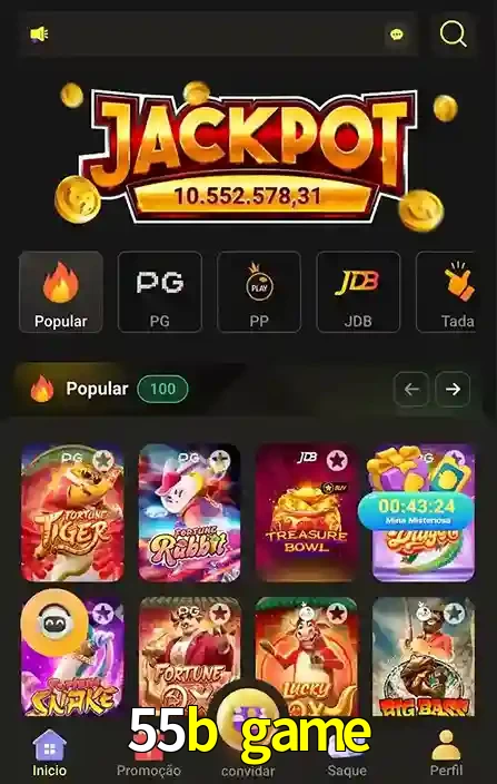 Promoções Especiais no 55b game App